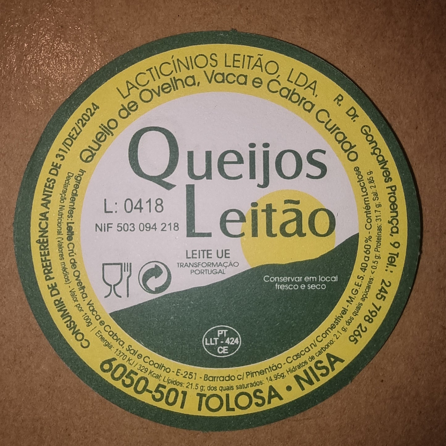 Queijo de Mistura Leitão c/ Colorau